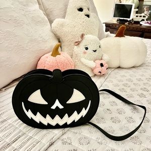 Viral Mad Engine Halloween Black Pumpkin Crossbody bag